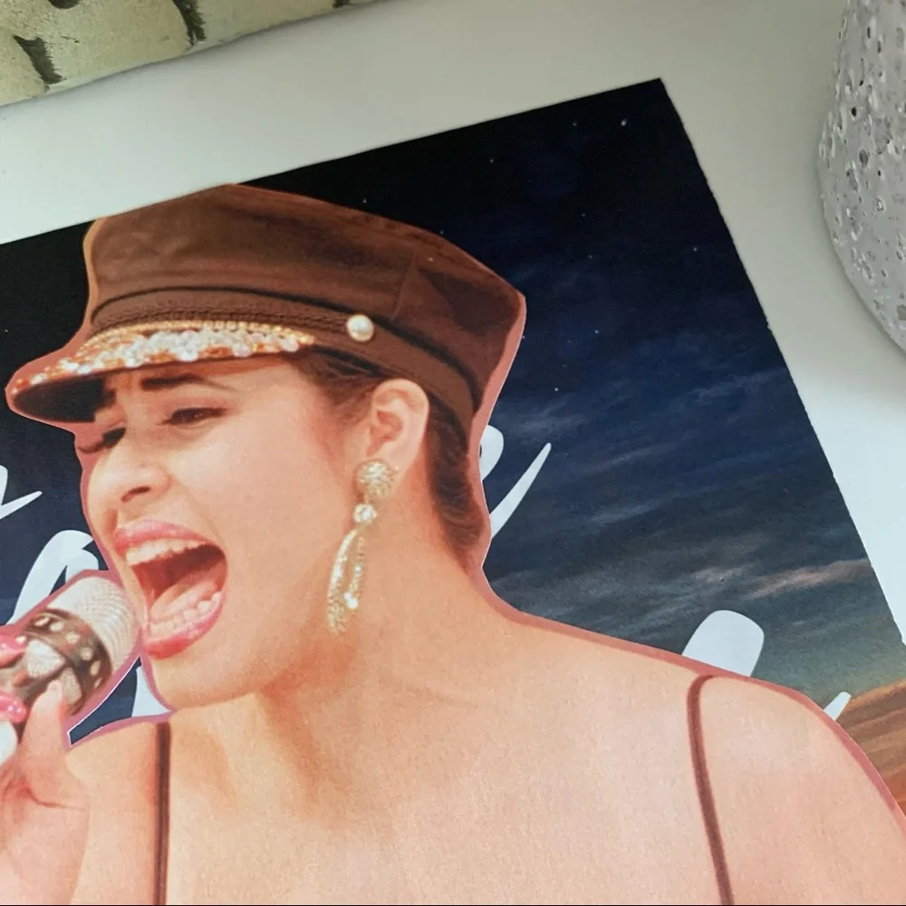 Selena Quintanilla‎ Stage Collage Iconic Performance Tejano Wall Art